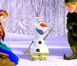 迪士尼 七年为期 Olaf I\\u0027m 电影 Hugs~ Hi~ Warm gif 冰雪奇缘