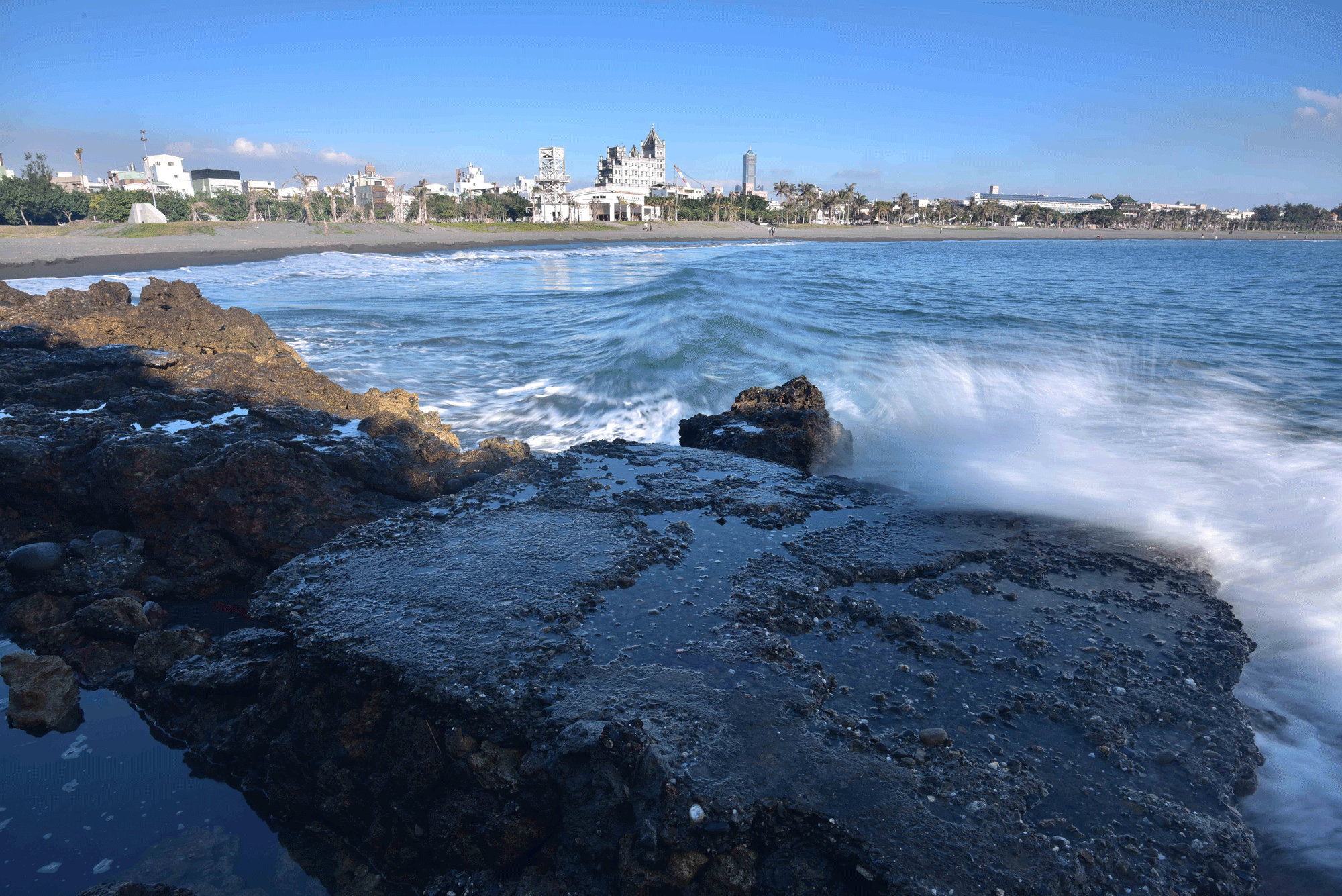 波浪 大海 石头 景观