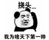 暴漫 文字表情包 挠头 我为啥天下第一帅 搞笑 逗 沙雕