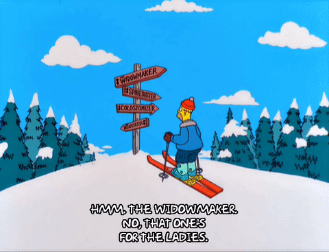 滑雪 快乐 雪谷 指路牌 动画 可爱 寒冷