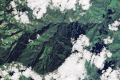 卫星图片 山川 云彩 漂亮