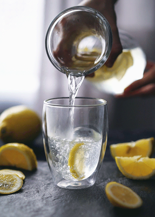 柠檬 热水 饮料 动态