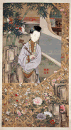 插画 古典形象 蝴蝶 安静