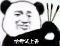 暴漫 熊猫头 给考试上香 祈祷 搞怪 逗