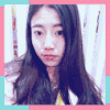 美女 大眼睛 闭眼睛 抿嘴