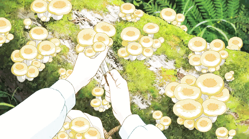 蘑菇 风景 卡通 割