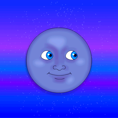 月亮 moon 表情 人脸 渐变色