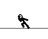 奔跑 循环 黑白 简笔画 stick figure