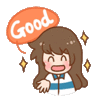 美女 卡通 可爱 GOOD