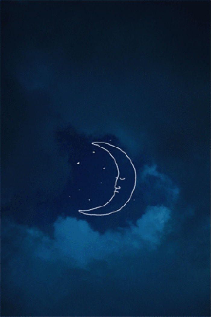 夜晚  月亮  唯美 动画