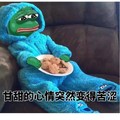 甘甜的心情突然变得苦涩   斗图  青蛙   心事重重  饼干