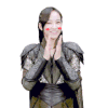美女 古装 微笑 鼓掌