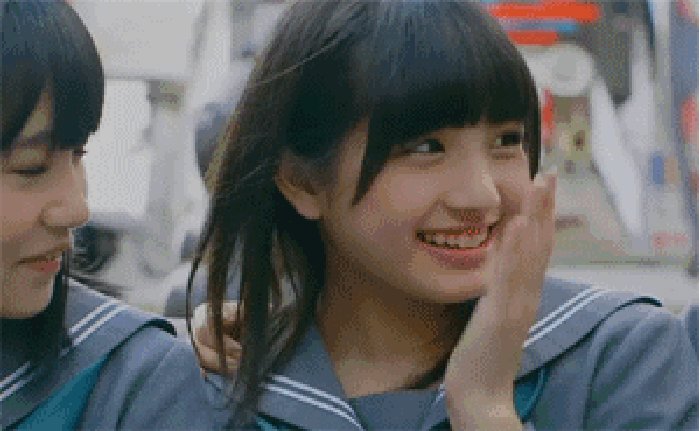 捂脸 惊讶 少女 转头