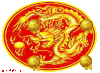 二月二龙抬头 飞龙 圆圈 红牌