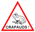 注意 警告 青蛙 汽车