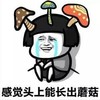 暴漫表情 文字表情包 感觉头上能长出蘑菇 搞怪 沙雕 魔性