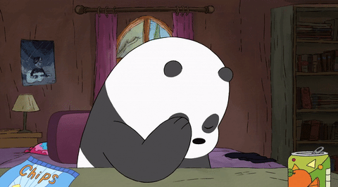 熊猫 揉眼睛 蠢萌