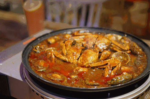 螃蟹 蛤蜊 汤锅 美味