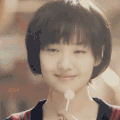 郑爽 短发 美女 棒棒糖