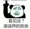 看见,没 装逼界的败类 熊猫人 搞笑