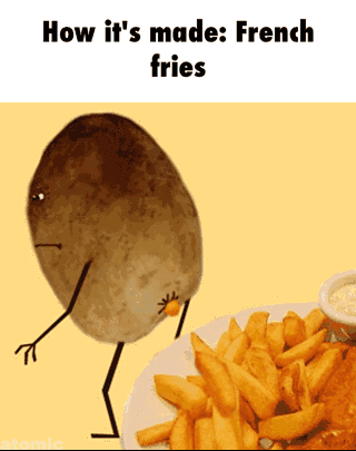 薯条 土豆 恶心 拉