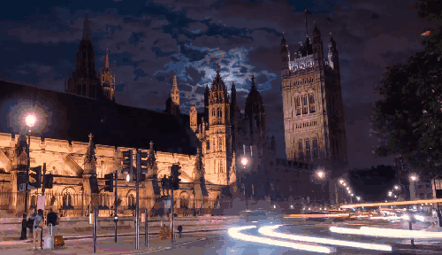 伦敦 延时摄影 建筑 月亮 纪录片 英伦 英国 车流