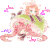 卡通 两个女孩 张大嘴 可爱 发光