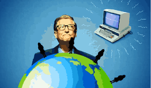 比尔盖茨 财富 慈善 电脑