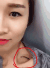 大眼 美女 锁骨养鱼 身材真好