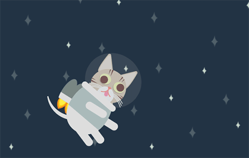 空间,  猫,  外星人, 宇航员, 喷气背包