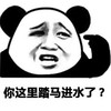 熊猫头 你这里 踏马进水了 斗图 搞笑 脑子进水了