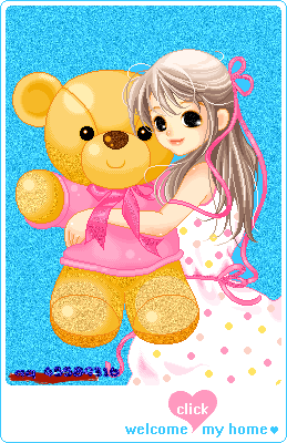 女孩 小熊 拥抱 可爱