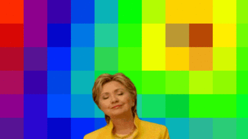 彩虹 开心 希拉里克林顿 丰富多彩的