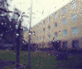 下雨天 实景 安逸 玻璃