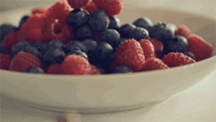水果 蓝莓 滚落 美食