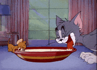 猫和老鼠 喝水 开心 Tom和杰瑞