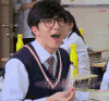 我去上学啦 张大嘴 呆萌 幸福