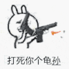 兔子 搞笑 萌萌哒 打死你个龟孙