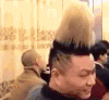 发型 竖起来 厉害了 弹起来