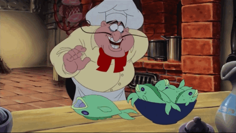 迪士尼 80 电影 动画 经典 切肉刀 厨师路易