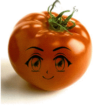 西红柿 笑了 眨眼 动图