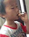 晕倒 手绘 动态 群 熊孩子抽烟