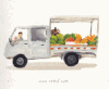 汽车 蔬菜 开走 动画