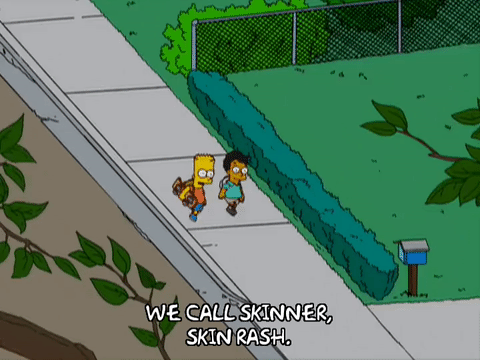 辛普森一家 走路 聊天 歪头