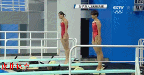 奥运会 里约奥运会 跳水 三米板 双人 吴敏霞 施廷懋 金牌 中国金牌榜 赛场瞬间