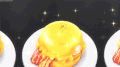卡通 美食 黄色 星星