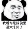 暴漫 文字表情包 我看你是脑袋里进大米粥了 魔性 沙雕 搞怪