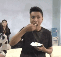 陈坤 吃东西 瞪眼睛 我要吃了