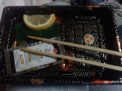 寿司 sushi food 便当 三文鱼 柠檬 光盘行动