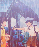 宫崎骏 下雨 雨伞 淋雨